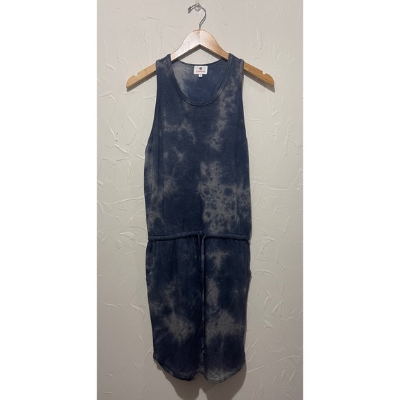 Sundry navy tie-dye elastic waist tank top casual dress (size 2/medium) - Picture 2 of 6
